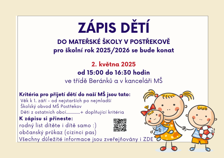 zápis MŠ